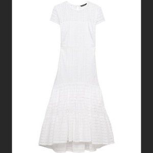 White Eyelet Banana Republic Dress!!